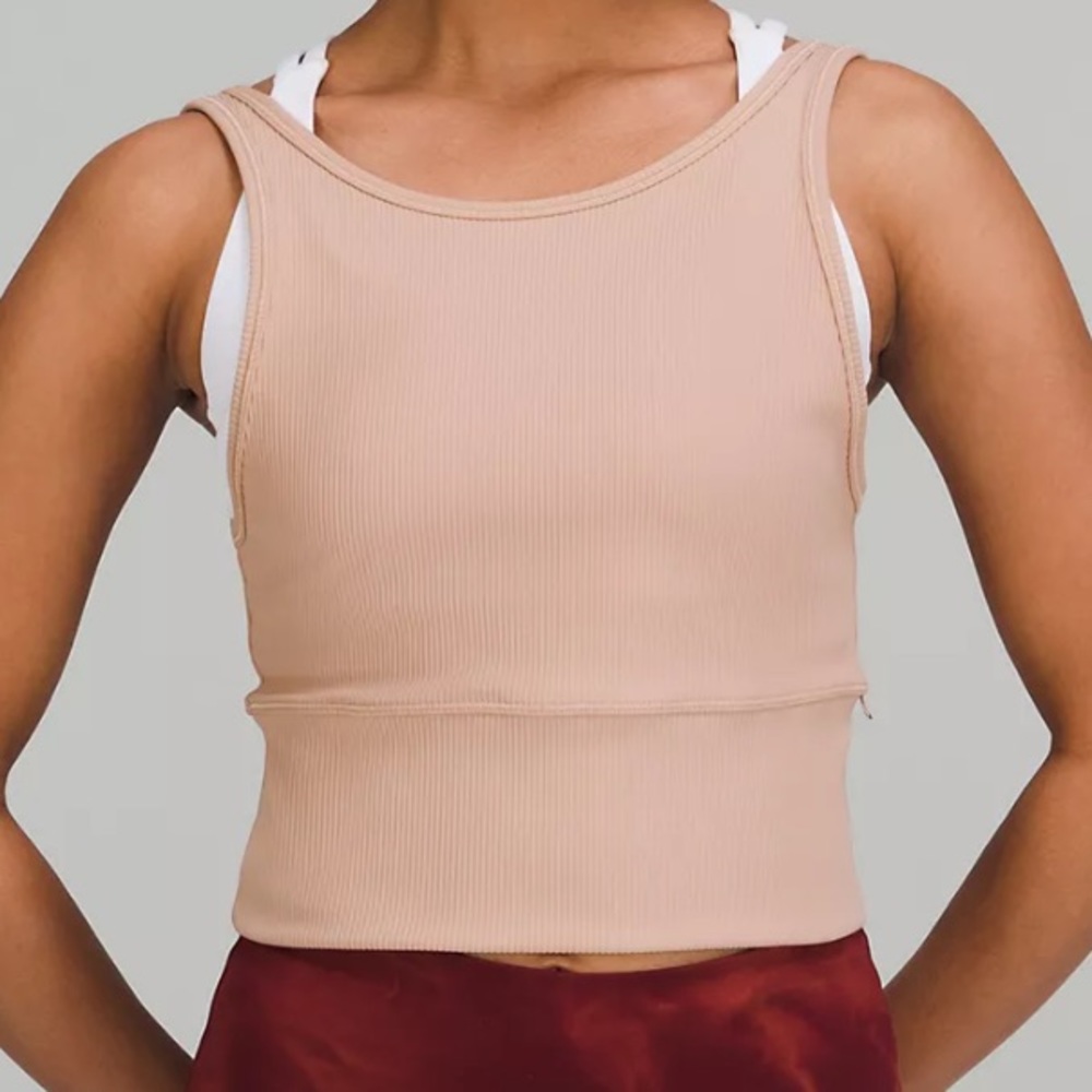 lululemon athletica Ribbed V-Neck Tank Top in Blush Pink - Picture 5 of 6